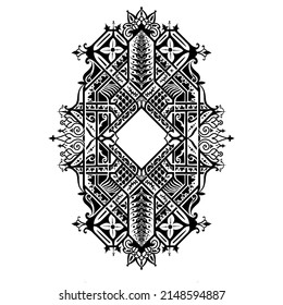An Unique Mandala or Kaleido Art for Islamic Decorative or Additional Ornament