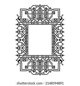 An Unique Mandala or Kaleido Art for Islamic Decorative or Additional Ornament