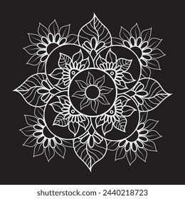 Unique mandala pattern luxury template vector eps mandala design for free download