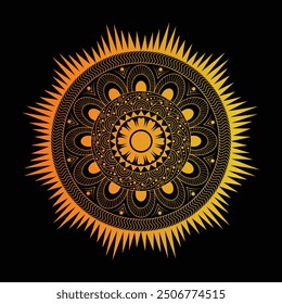 Ilustración de Arte vectorial Mandala único