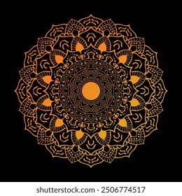 Ilustración de Arte vectorial Mandala único