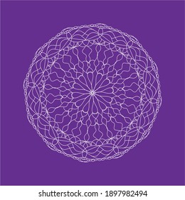 fondo de vector mandala único para uso comercial y regular.