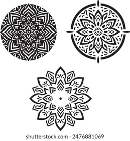 Unique Mandala Vector Logo Design on white background