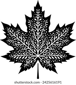 Unique maple leaf design with beautiful polished patterns in every detail