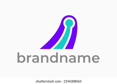 unique marketing logo design, letter a internet logo design, technology logo design