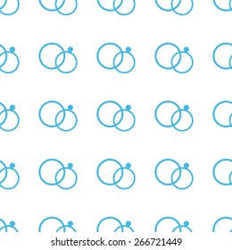 Unique Marriage white and blue seamless pattern for web design. Vector symbol