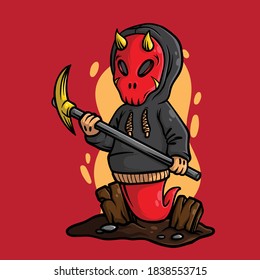 vector de ilustración de carácter de mascota único