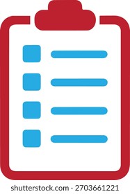  ícono único de la lista de verificación del Plan de la comida