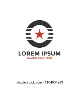 unique military logo vector illustration design. icon