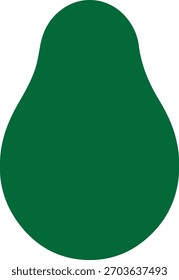 Icono de aguacate único y mínimo