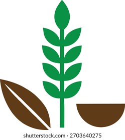 Icono de granos único y mínimo