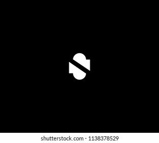 Unique Minimal Modern Initial S Logo