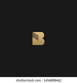 Unique minimal and sliced B initial based logo