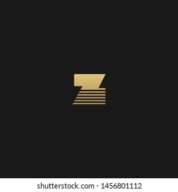 Unique minimal and sliced Z initial based logo
