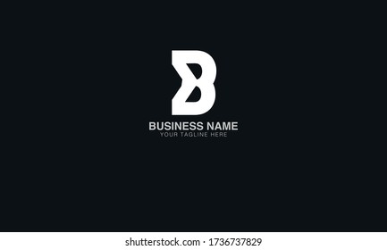 Unique Minimal Style  B  initial based letter icon logo.
