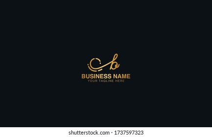Unique Minimal Style B  initial based letter icon logo.