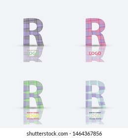 Unique Minimal Style and color initial based logo