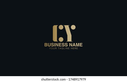 Unique Minimal Style  cy  initial letter based simple icon logo.