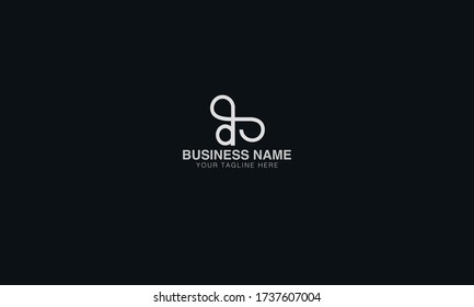 Unique Minimal Style d  infinity initial based letter icon logo.
