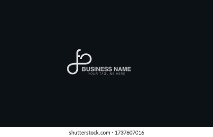 Unique Minimal Style f  infinity initial based letter icon logo.