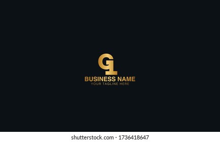 Unique Minimal Style GT   initial based letter icon logo.
