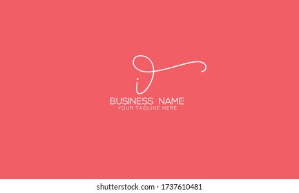 Unique Minimal Style  I initial letter based  icon logo.
