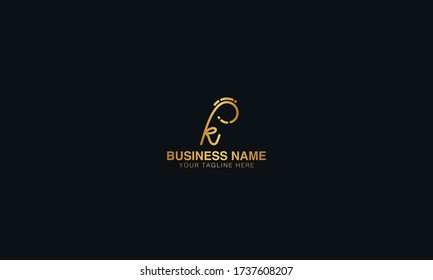 Unique Minimal Style  k initial based letter icon logo.
