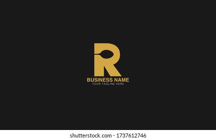 Estilo mínimo único o logotipo de icono basado en letras iniciales.
