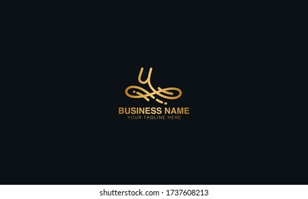 Unique Minimal Style u initial based letter icon logo.