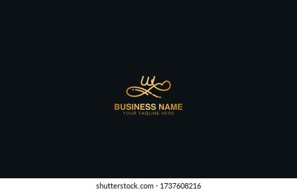 Unique Minimal Style w  initial based letter icon logo.