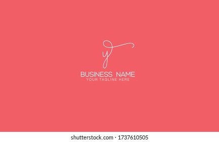 Unique Minimal Style y  initial letter based  icon logo.
