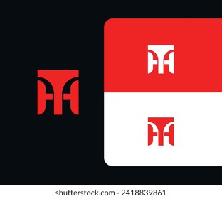 Marca de logarca TH mínima única - Diseño del logotipo abstracto