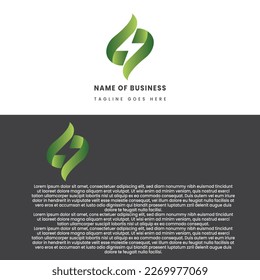 Diseño de logotipo de tecnología única y minimalista, diseño de logotipo de empresa creativo 3D, diseño de plantillas de logotipo intemporal y natural