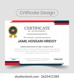 Diseño de diseño de certificado educativo visual minimalista único