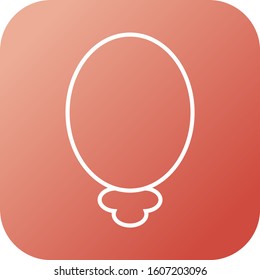 Unique Mirrors Vector Line Icon