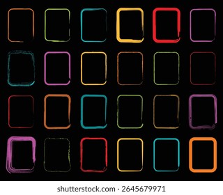 Uma mistura única de padrões de azulejos abstratos com contornos pretos coloridos e esboçados, esses blocos geométricos funcionam muito bem para imagens de marca, aplicativos e gráficos editoriais.