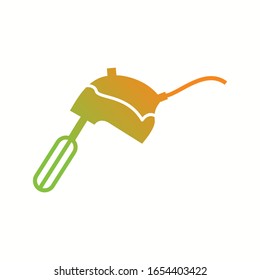 Unique Mixer Glyph Vector Icon
