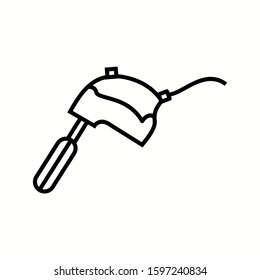 Unique Mixer Line Vector Icon