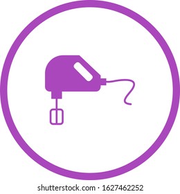 Unique Mixer Vector Glyph Icon