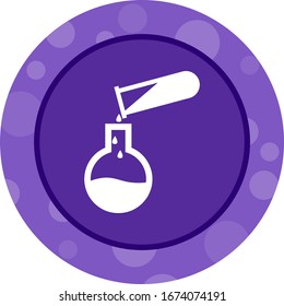 Icono de glifo de vectores de mezcla química II