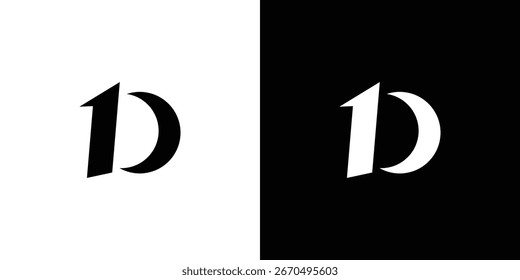 Unique and modern 1D logo design