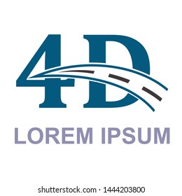 unique and modern 4D logo design