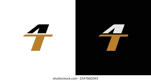 Unique and modern 4T  logo design