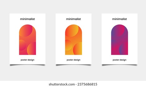 Unique modern A4 abstract gradient vector. Perfect for  business poster, cover design, poster template, book cover, business template.