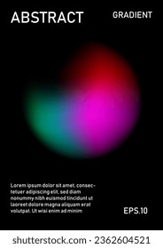 Unique modern A4 abstract. Perfect for flyer, magazine, cover. Red, purple and green gradients.