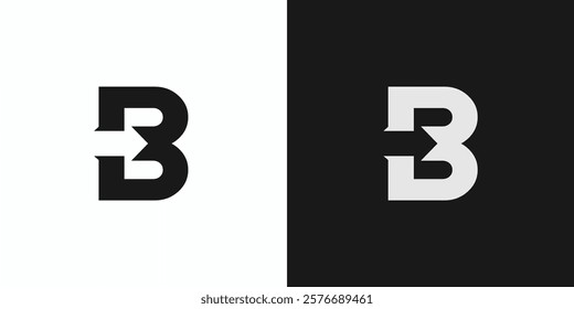 Unique and modern abstract B arrow logo design