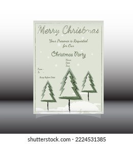 Unique Modern and Abstract Background Merry Christmas and Happy New Year Wish Card and Party Invitation Full Editable eps10 Template can use As digital Or Printing  