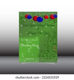 Único fondo moderno y abstracto Feliz Navidad y Feliz Año Nuevo Tarjeta e invitación Completo Editable eps10 La plantilla puede utilizarse como digital o de impresión  