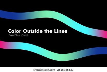 Unique and modern abstract illustration featuring smooth color gradients. Great for stylish designs across various digital and print media.