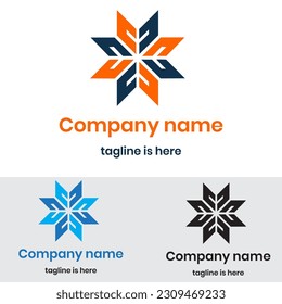 unique modern abstract logo design	